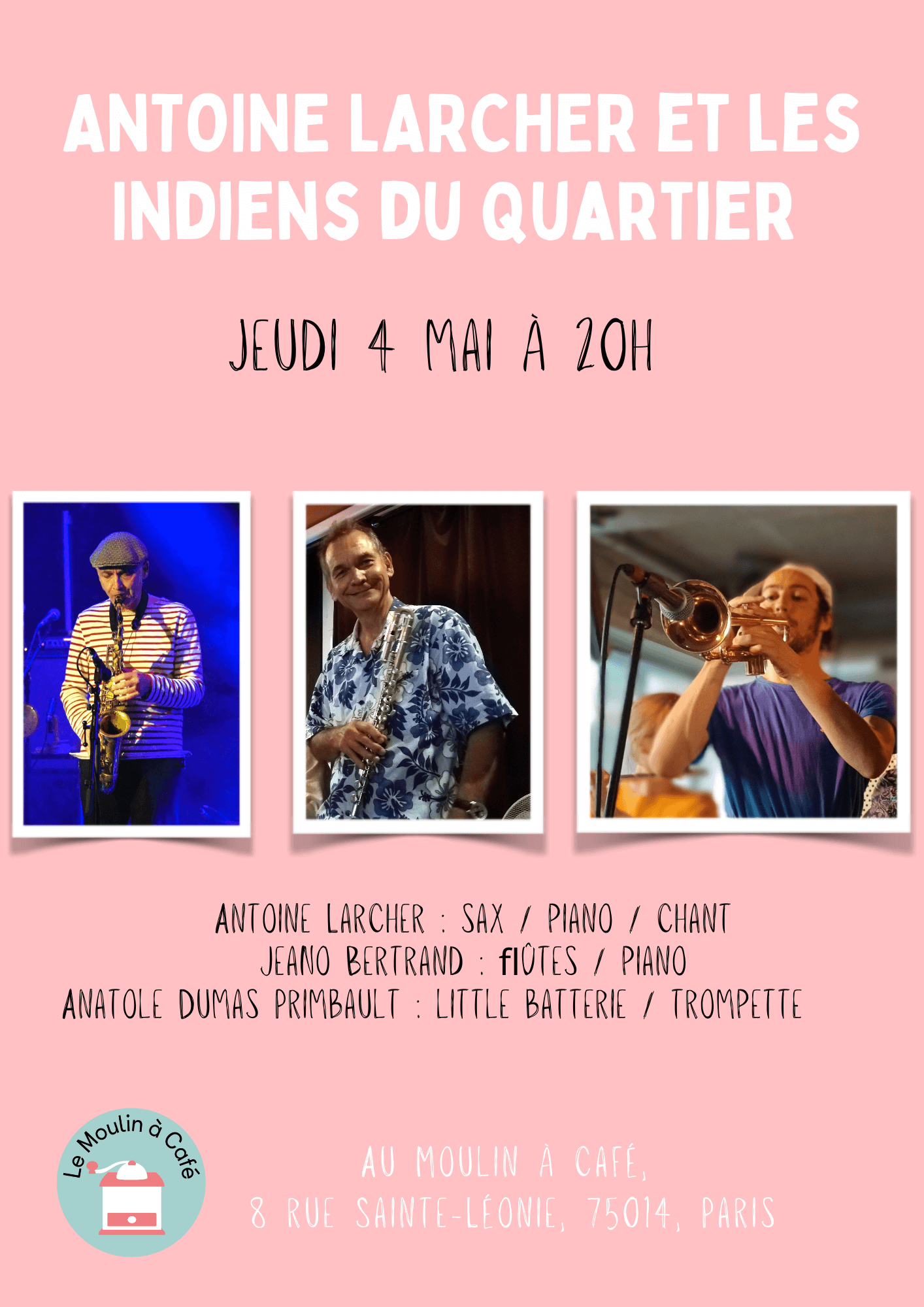 Concert : Antoine Larcher et les indiens du quartier